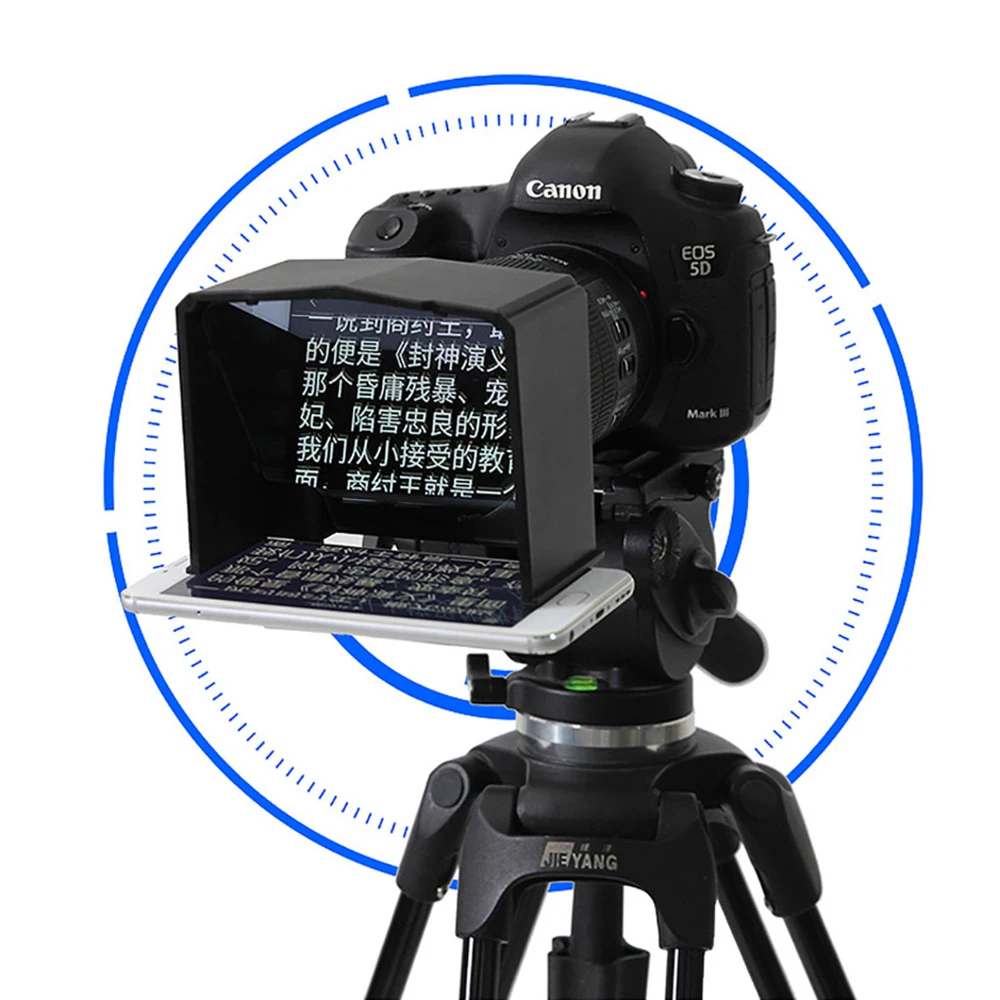 

Bestview T1 Teleprompter Portable Smartphone Prompter for Canon Nikon Sony Camera Dslr Interview Shooting Video Youtube