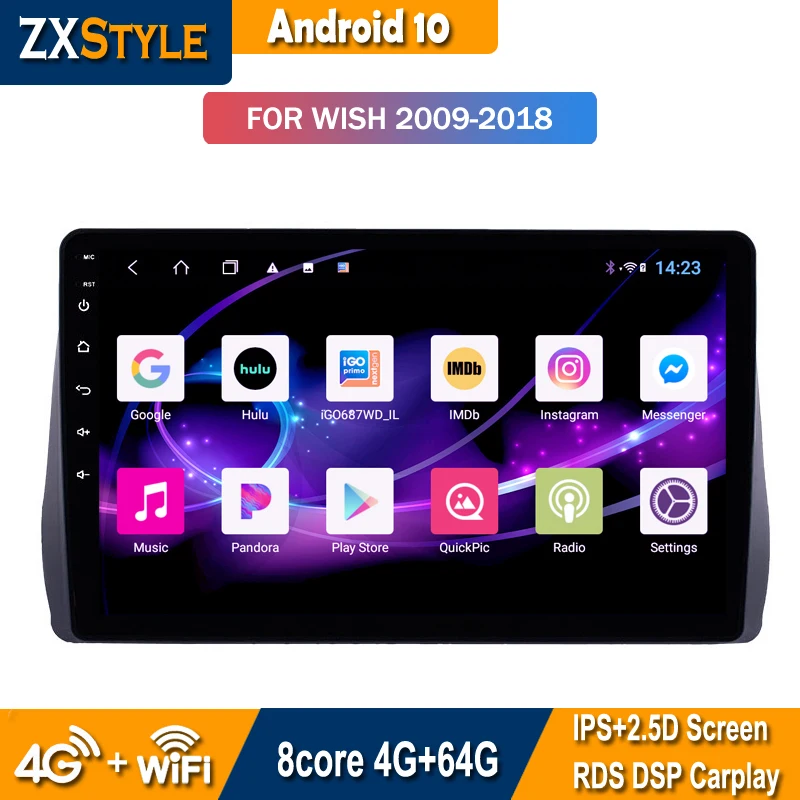 

Car Radio Audio Video Intelligent System For Toyota Wish 2009 2010 2011 2012-2018 Stereo Multimedia Navigation Android 10