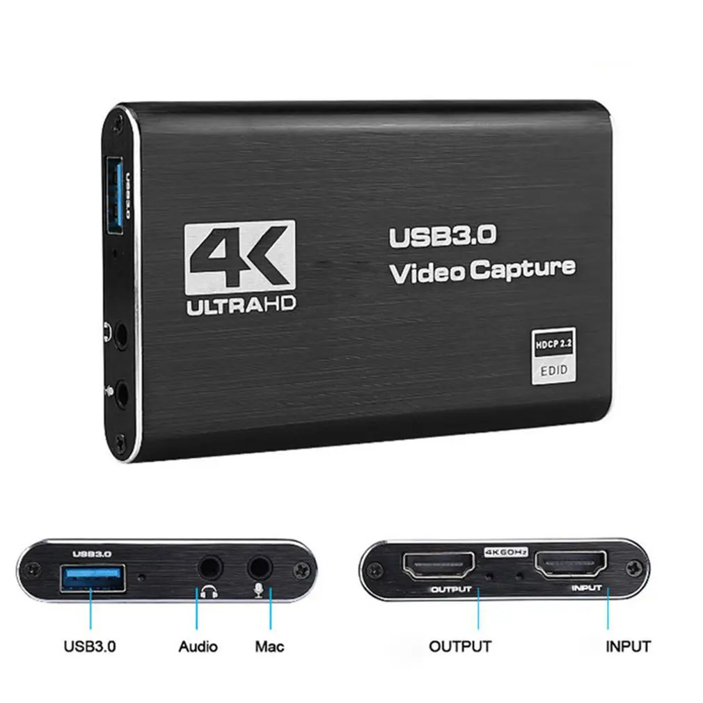 4K HDMI совместимая карта видеозахвата для игр USB 1080 P|DVR-карты| |
