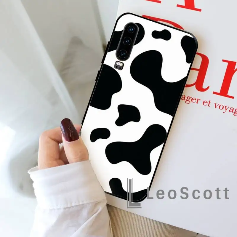 

black white cows print Phone Case For Huawei P20 P30 P40 lite Pro P Smart y7 2019 mate 20 nova 3 mate 20
