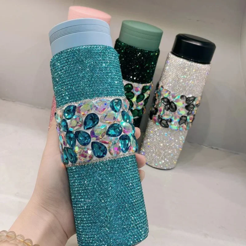 Алмазный термос из нержавеющей стали вакуумная фляжка стакан чашка для молока