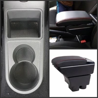 for skoda rapid armrest box center console arm res central store content box storage interior car styling decoration accessories