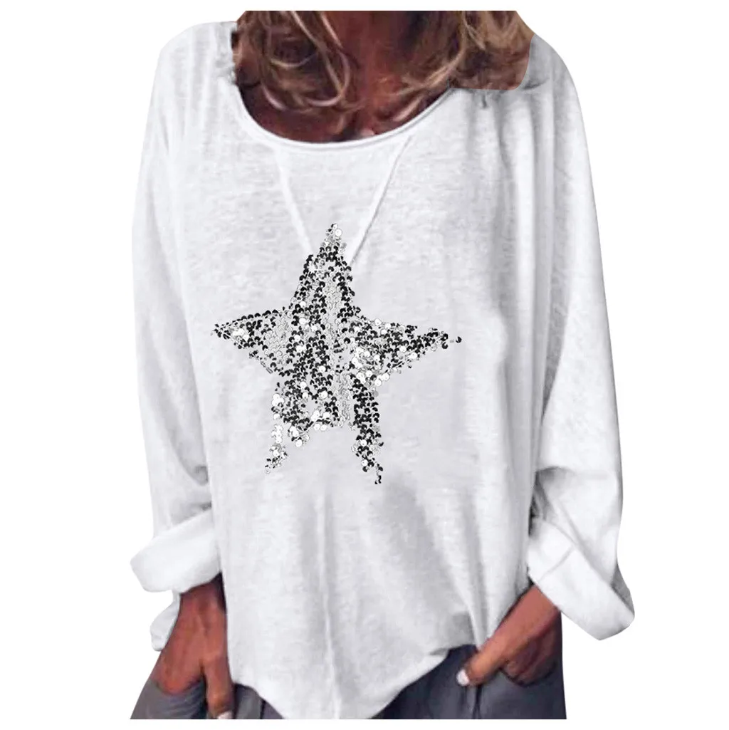 Расшитая блестками верхняя одежда с длинными рукавами и круглым вырезом для