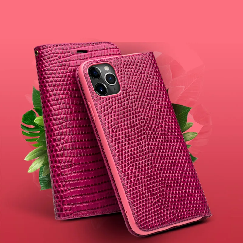 Модный Роскошный чехол из натуральной кожи с изображением девушки крокодила для