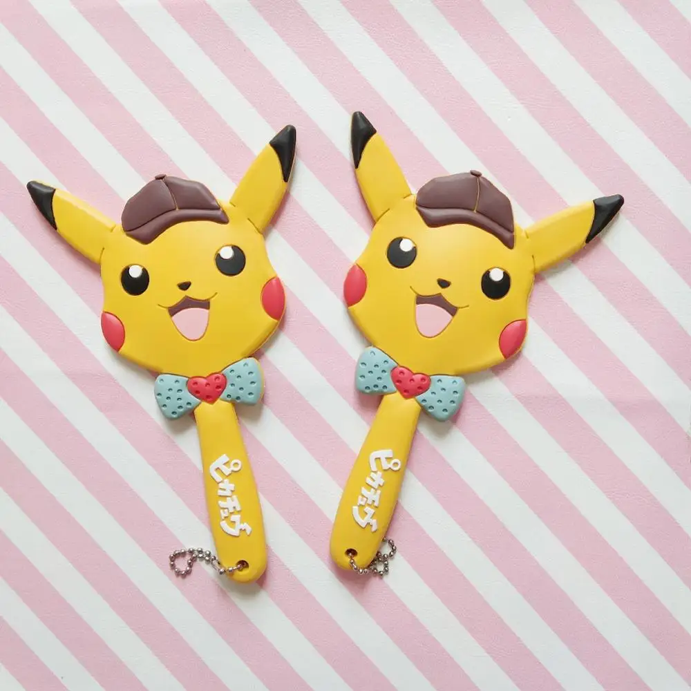 Высокое качество Pokemon Pikachu мультфильм ручка зеркало портативный макияж туалетный