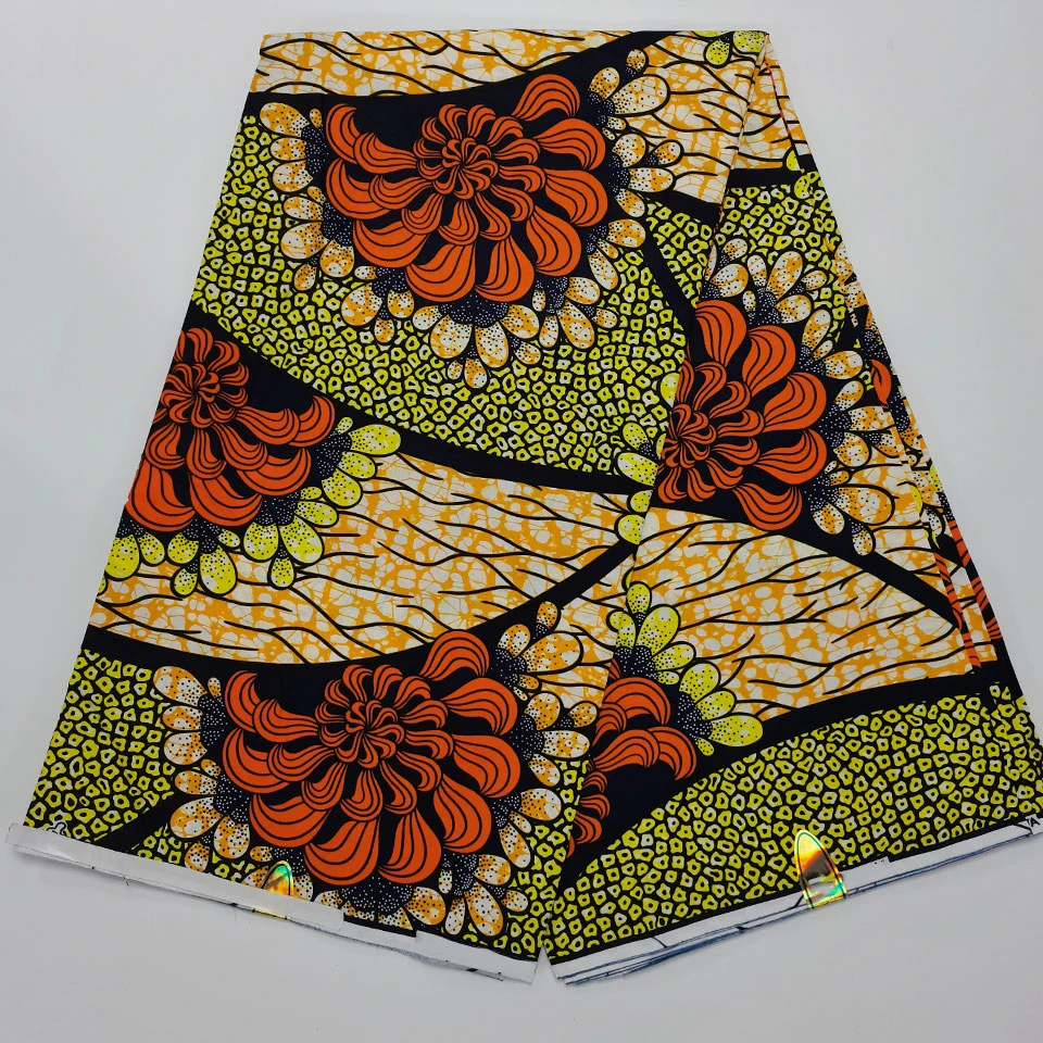 

6 Yards Mitex Wax Print/ African Fabrics Kitenge/Pagnes/Tissues Africain/ Lapa/Chitenge HS-145