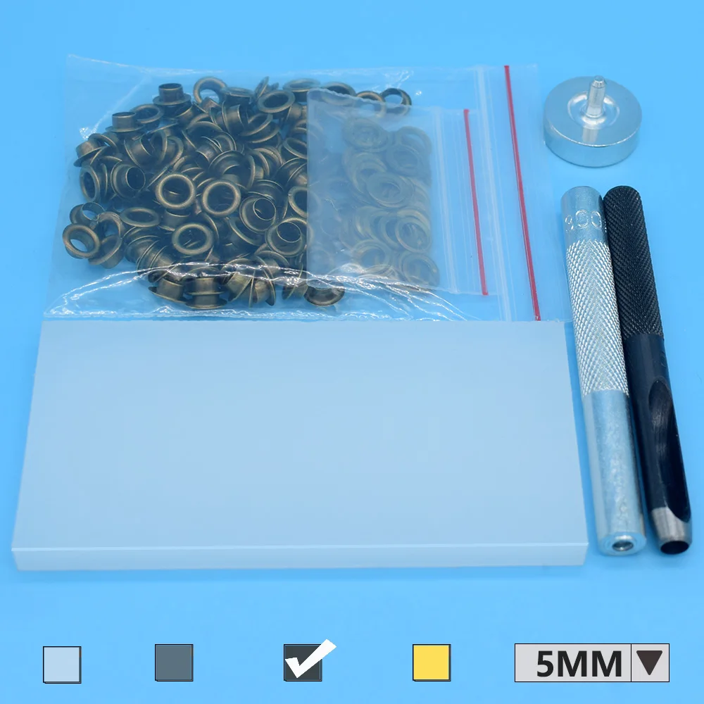 

100 комплектов люверсов и подходящих крепежных элементов 3 в 1