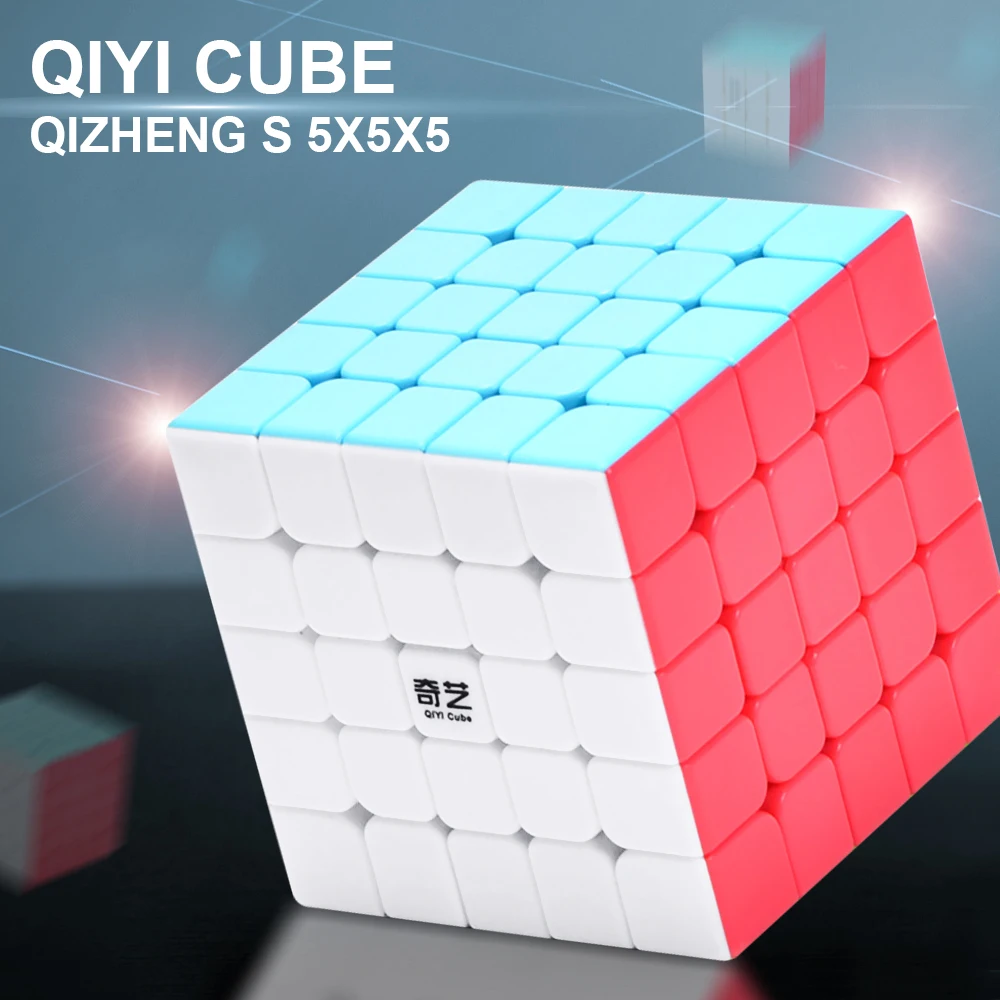 

QiYi Qizheng S 5x5x5 Magic Cube Stickerless Professional Puzzle Cubes Educational Toys For Children Speed 5x5 Cube