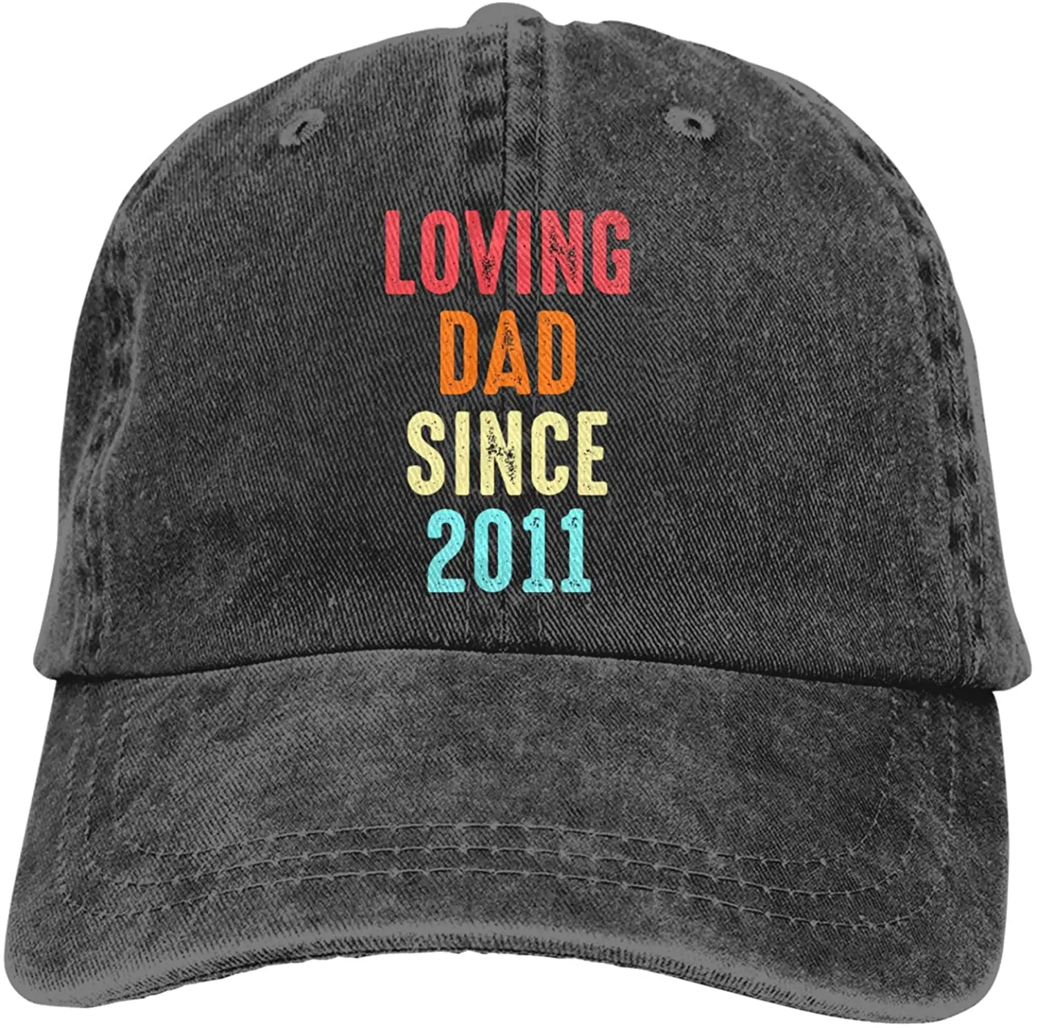 

Dad Has Always Loved Dad Since Unisex Baseball Cowboy Hat Retro Sports Cowboy Hat Adjustable Adult Hat