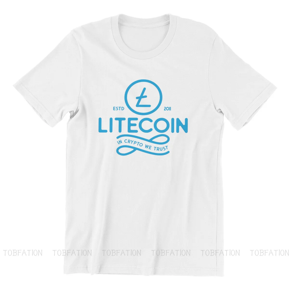 В крипто мы доверяем виртуальная цифровая валюта Litecoin винтажная Готическая