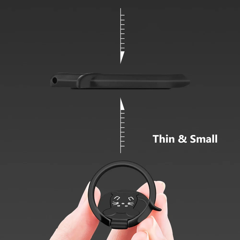 2Pcs Mouse 360 Degree Rotating Universal Finger Ring Car Phone Holder Stand Grip | Мобильные телефоны и аксессуары