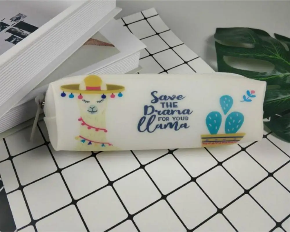 

1 @ #1 шт. кавайные сумки для карандашей, прозрачная сумка-желе, милые школьные принадлежности с узором YATO West, коробка для карандашей, подарок, ...