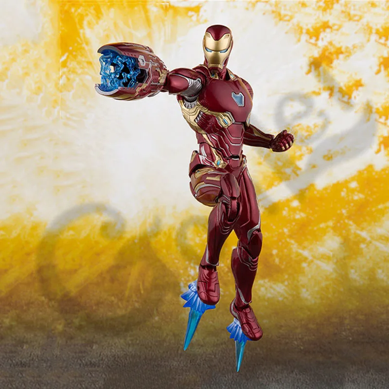 Чудный Фильм Мстители 4 эндигра SHF Железный человек MK50 нано набор оружия 2 фигурка Коллекционная модель игрушки куклы подарок