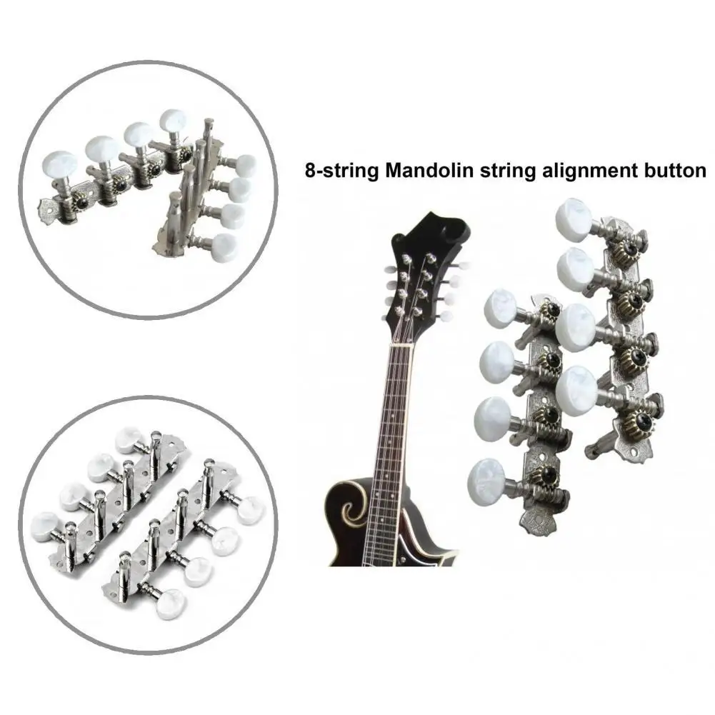 

Mini 1 Set High Quality Sealed Gear Acoustic Mandolin Buttons Compact Mandolin Tuner Pegs Reusable Instrument Accessories