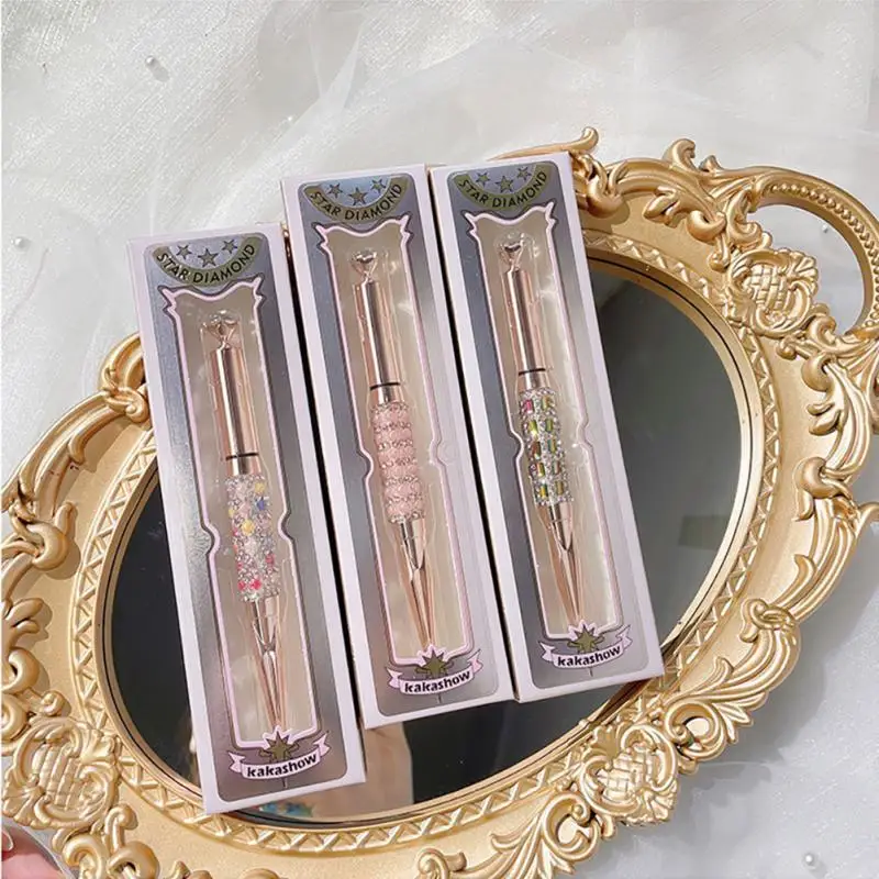 Kakashow Star Diamonds Smooth Eye Pen Waterproof Anti-sweat Fast Drying Makeup Beginners Soft Head Eyeliner TSLM1 |