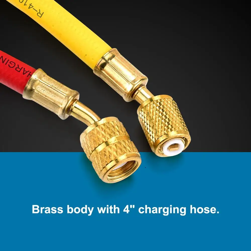 R410A R134a R22 адаптер шланга для подзарядки воздуха 1/4 &quotMale 5/16&quot или &quotFemale HVAC A/C Service