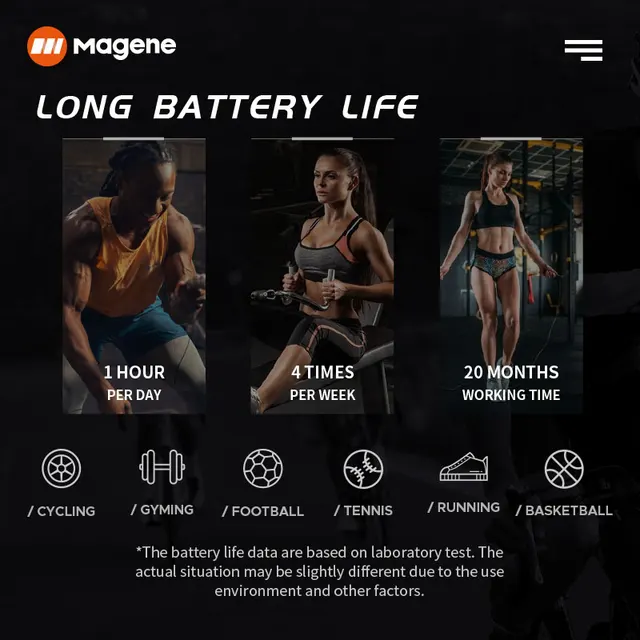 Magene Mover H64 Heart Rate Sensor Dual Mode ANT Bluetooth With Chest Strap Cycling Computer Bike forWahoo Garmin Sports Monitor 6