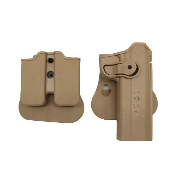 TA set for 1911 Тактический IMI пистолет кобура для Glock 17 19 сгустков 1911 M9 правая рука поясной ремень охотничий Airsoft кобура для пистолета с журнальными сумками - Цвет: TA set for 1911