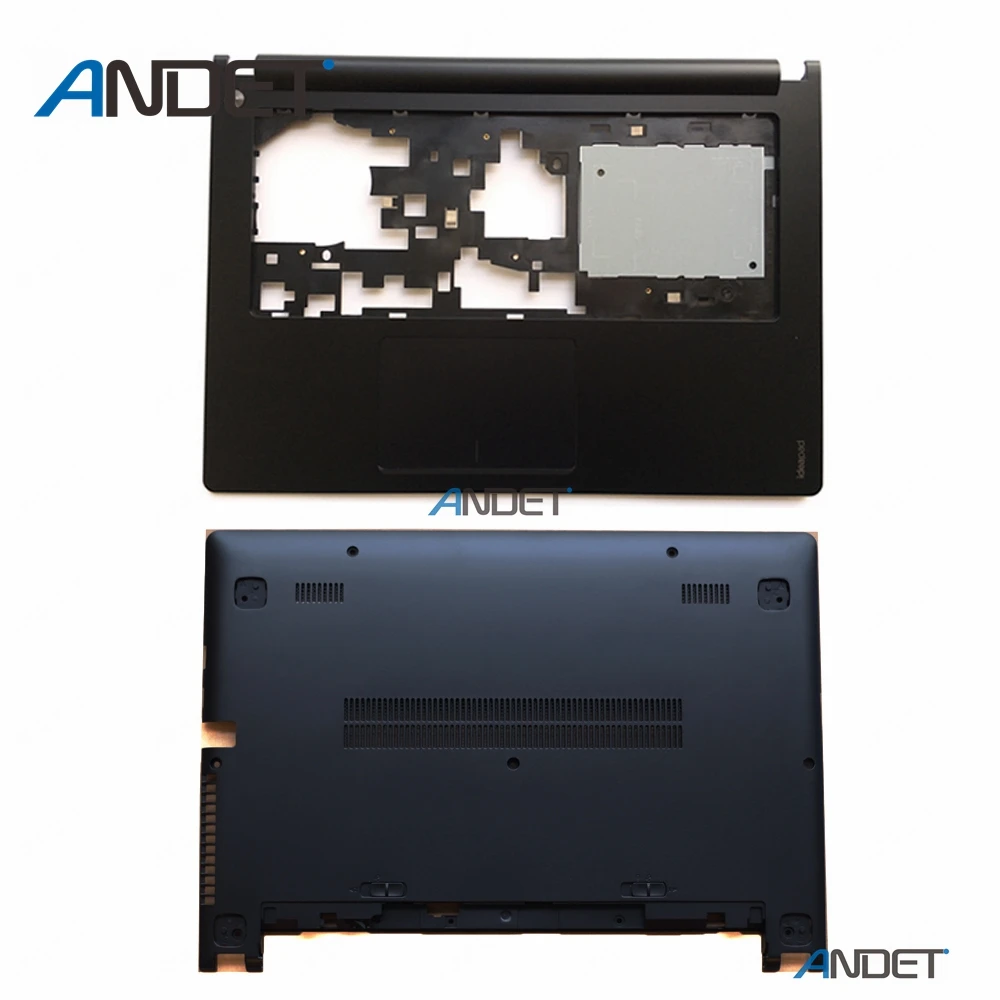Black Чехол для lenovo Ideapad S400 S405 S410 S415 S435 S400U S40-70 M40 с подставкой+ Нижняя крышка с тачпадом - Цвет: Black
