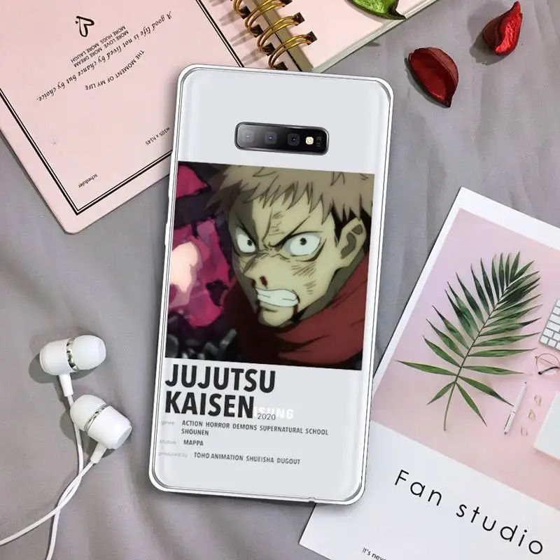

Jujutsu Kaisen Gojo anime Phone Case Transparent For Samsung Galaxy A71 A21s S8 S9 S10 plus note 20 ultra