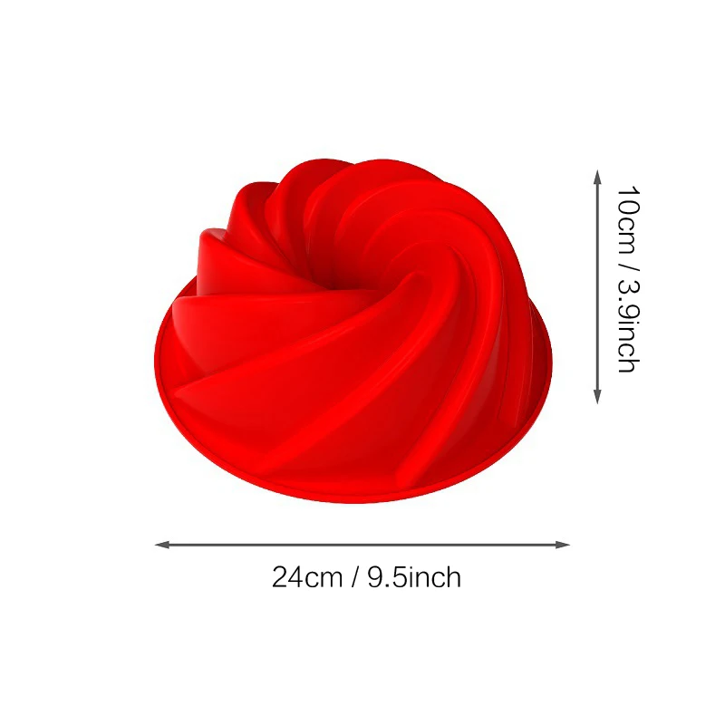 Силиконовая форма для выпечки в форме спирали 9 дюймов | Дом и сад