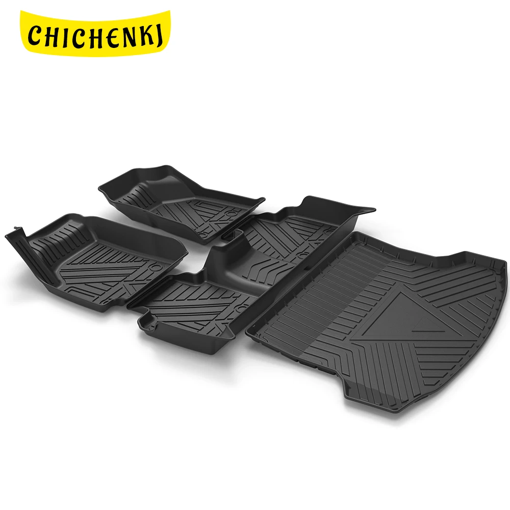

For Ford Territory 2019-2020 Auto Car Floor Mats All-Weather TPE Foot Mats Odorless Pad Waterproof Tray Mat Interior Accessories