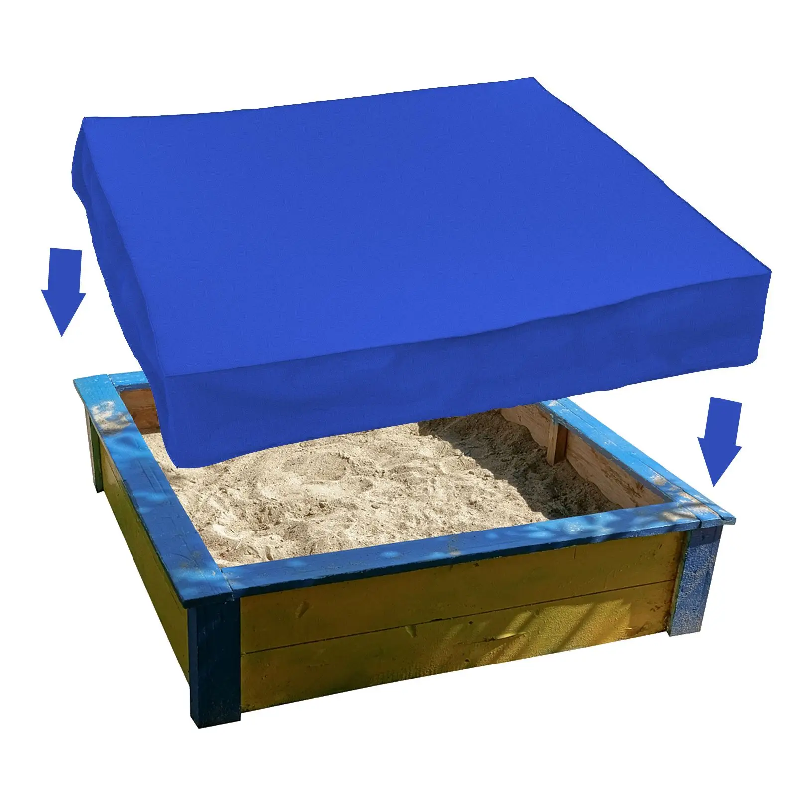 

200x200x20cm Sandpit Cover Waterproof Dust-proof Garden Sandbox Cover suitable for square shaped sandpit