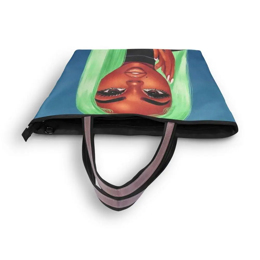 Роскошная дизайнерская сумка шоппер ALAZA Холщовая Сумка женская большая