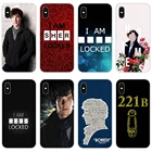 221B i am Sherlock модные чехлы для телефонов Huawei Honor 4C 5C 6X 7 7A 7C 8 9 10 8C 8S 8X 9X 10I 20 Lite Pro