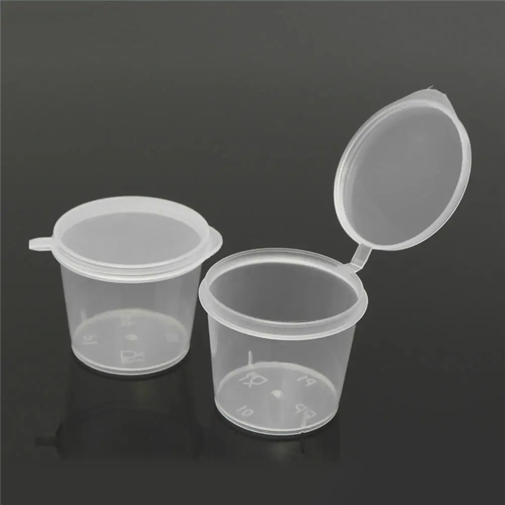 Контейнеры для соуса на вынос в форме сердца 2 шт./компл. Многоразовые прозрачные