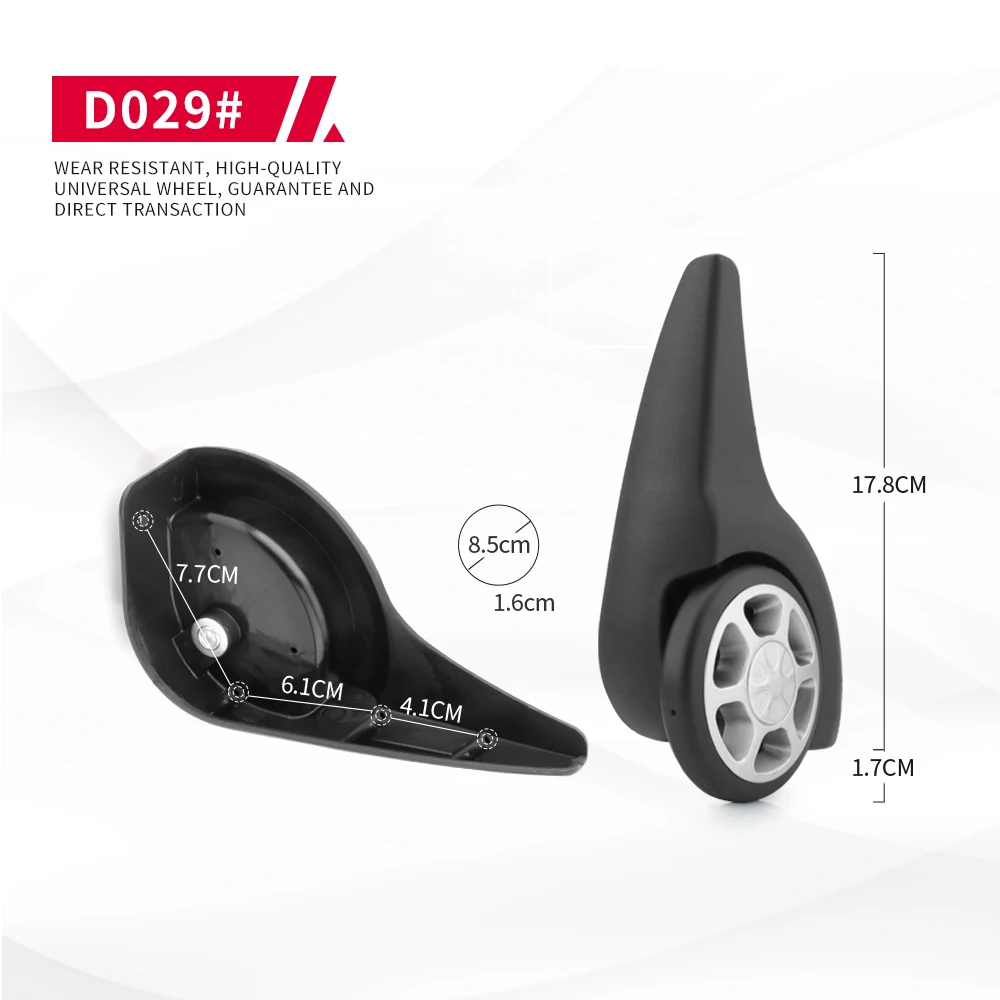 DiLong D029 Suitable for trolley luggage suitcase wheel accessories sliding wheels casters universal roller aircraft casters