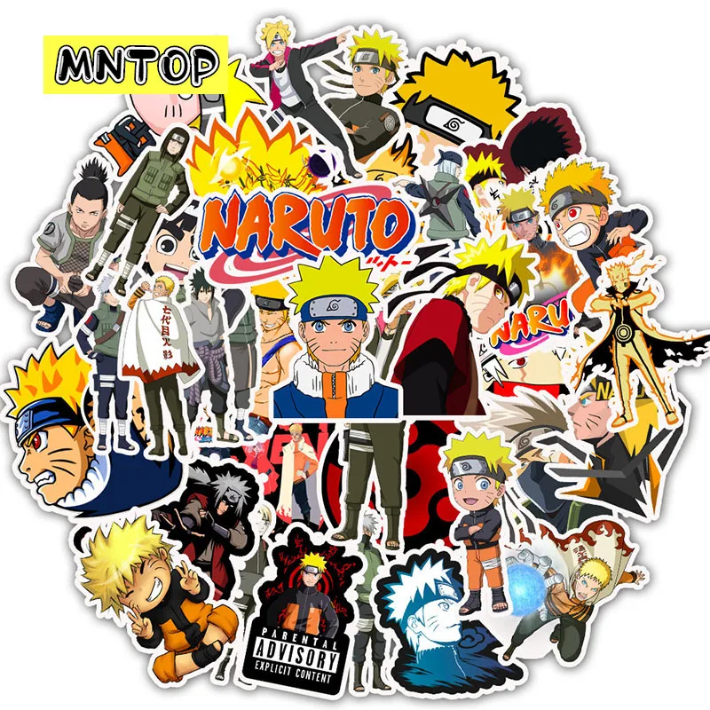 10/30/50Pcs/set Cartoon Japanese Anime NARUTO Graffiti Stickers For TOY Scrapbook Bicycle Skateboard Snowboard Laptop Luggage