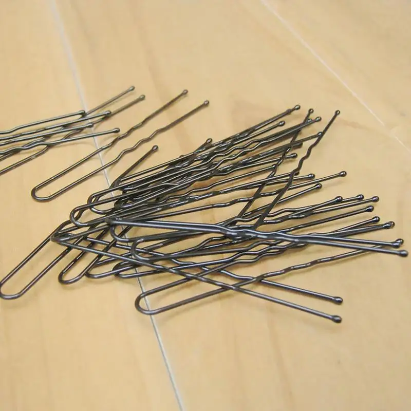 1 набор профессиональные заколки для волос черные Кудрявые Волнистые ручки