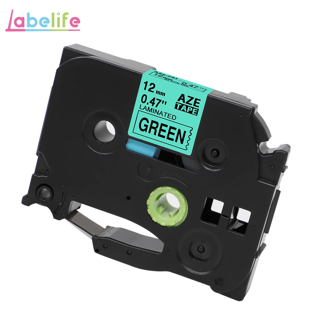 AZe-731 Labelife tze231 лента 1 шт. совместимый Brother PTouch для PT-D210 принтер этикеток 12 мм TZe 231 431 TZe TZ231 TZe-231 производитель этикеток - Цвет: AZe-731