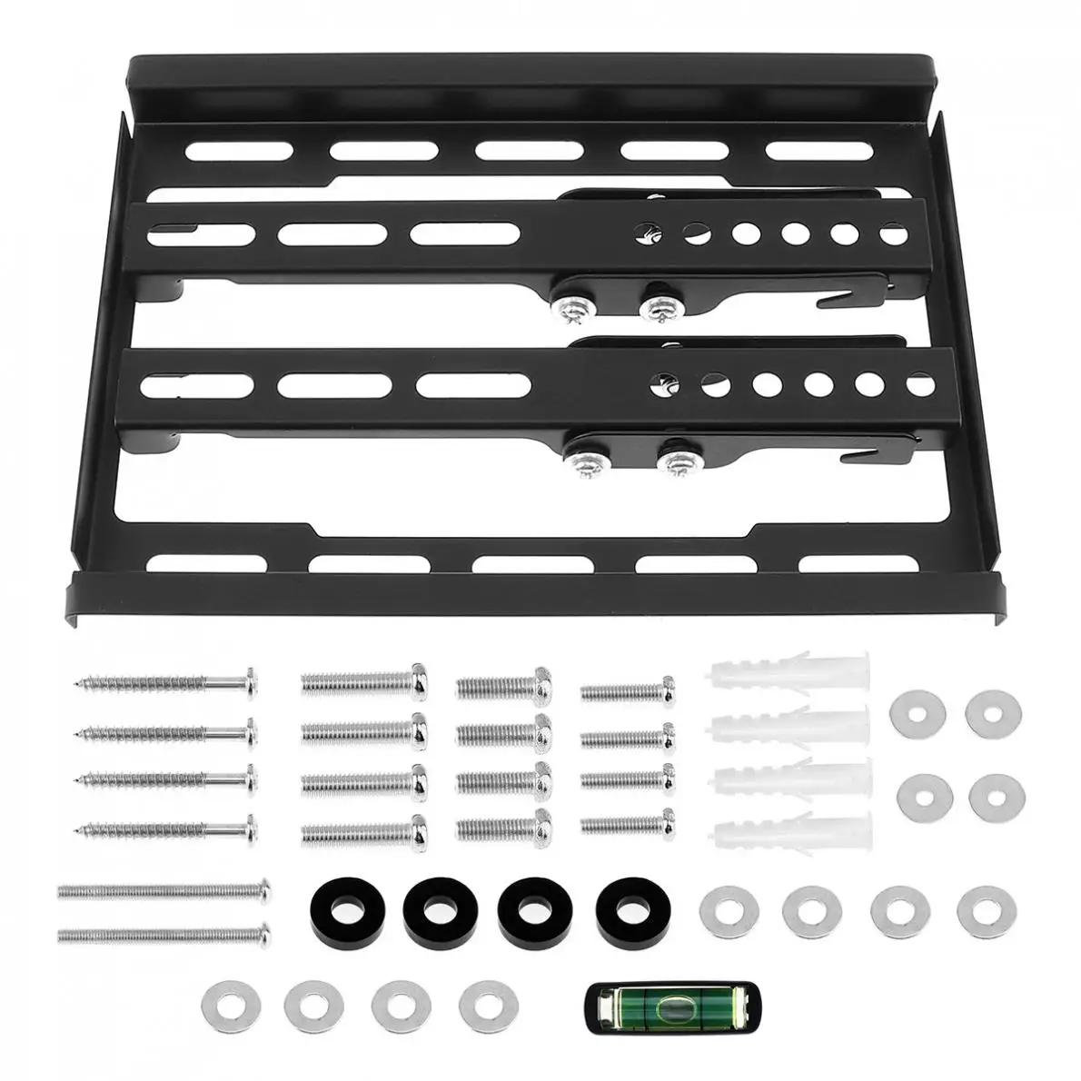 Adjustable TV Wall Mount Mounts Bracket Flat Panel Support 10 Degrees Tilt with Level for 12- 37 Inch LCD LED Monitor Flat Pan