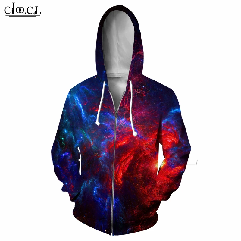 Худи мужское/женское на молнии с длинным рукавом и 3D принтом|Мужские толстовки