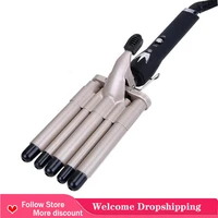 curling iron 1 inch triple hair curler ceramic hair curler crimper iron with lcd display 2022 new hair curler for woman