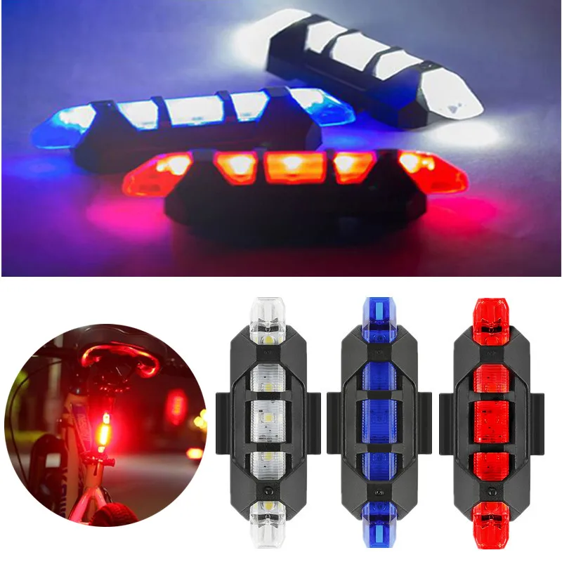 

Bike Light Waterproof Rear Tail Light LED USB Rechargeable Mountain Bike Cycling Light Taillamp Safety Warning Light