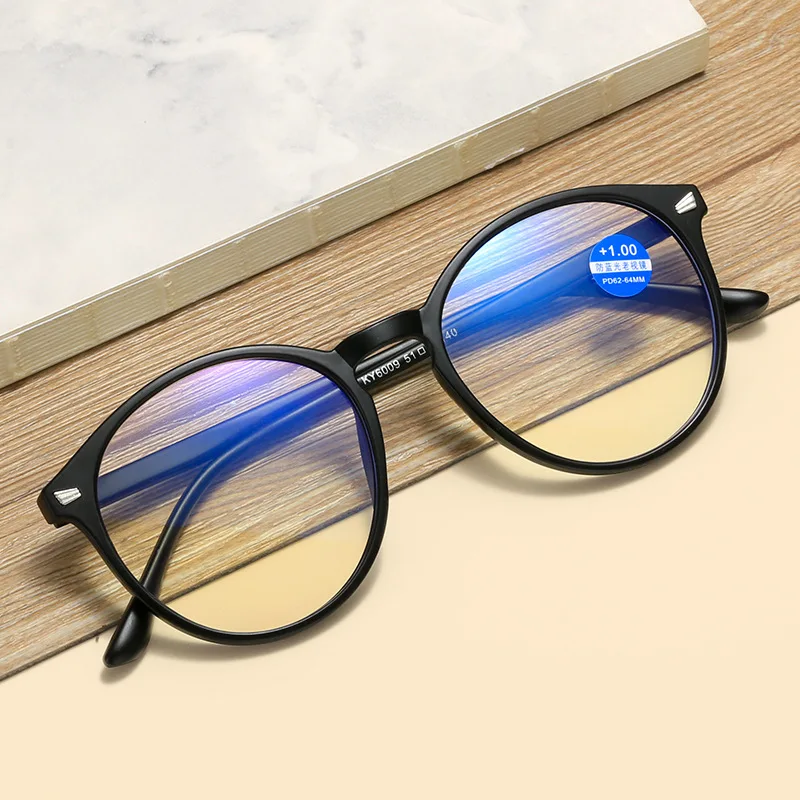 

Дальнозоркости глаз Новинка анти синего цвета светильник в стиле ретро большой кадр очки для чтения диоптрий + 1,0 + 1,5 + 2,0 + 2,5 + 3,0 модные очки