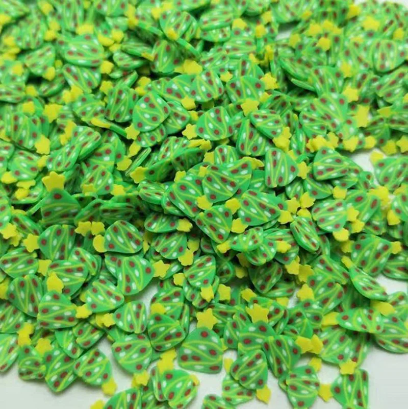 50 г/лот 3D Рождественские кусочки дерева полимерная мягкая глина разбрызгивает