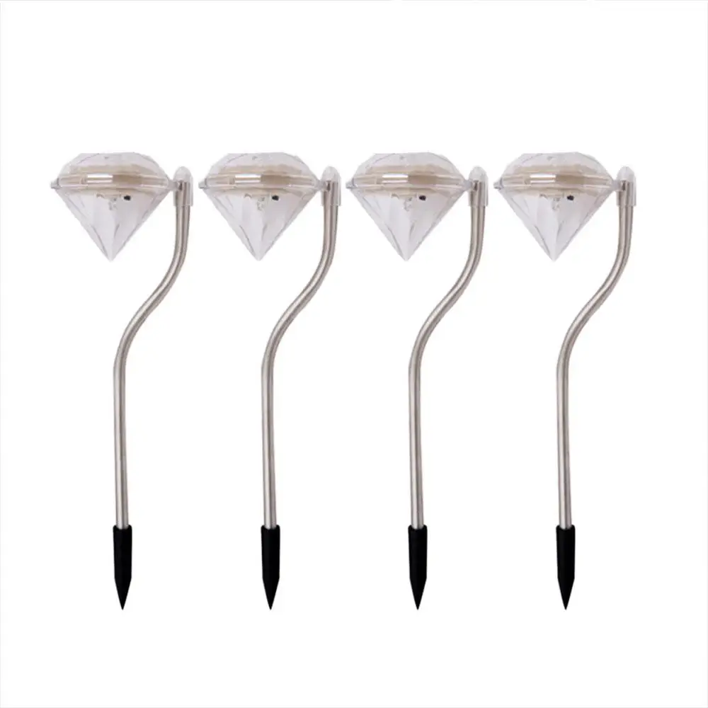 

Solar Light Automatic Sensor Rhinestone Heads LED Outdoor Lamp Lighting Lighting Lamps 7 Colors Floor Lights Diamond Lawn
