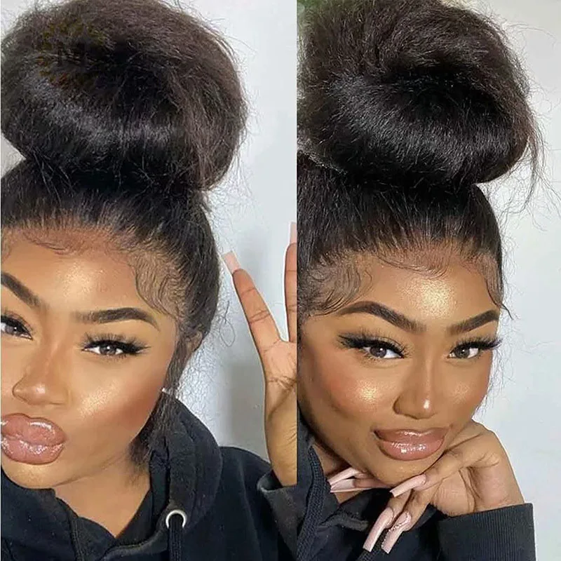 

360 Lace Front Human Hair Wigs Yaki Kinky Straight Wig Lace Front Wigs For Women HD Lace Closure Wig 13X4 Lace Front Wig Ulamaz