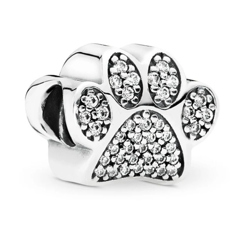 New Silver Color Feather Crown Safety Chain Owl Love Beads Tower Pendant Fit Pandora Charms Bracelets DIY Women Original Jewelry