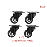 4 pcslot casters spot 2 inch gold drill caster diameter 50mm flat bearing universal wheel height 70 silent antiskid electric