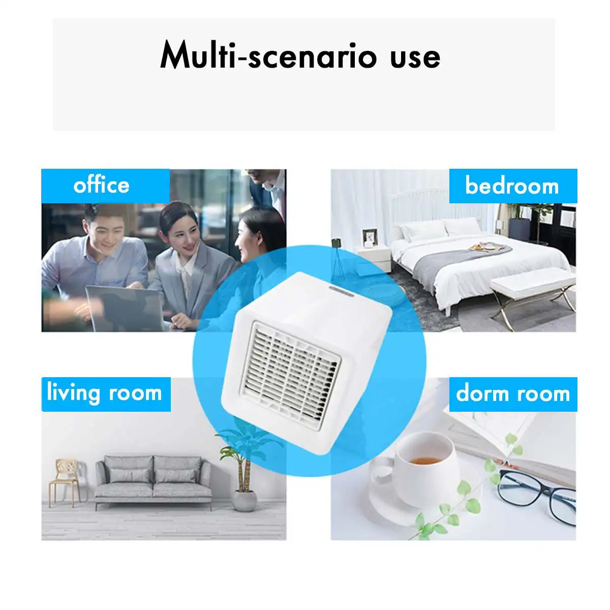 

Mini Air Cooler Air Personal Space Cooler The Quick & Easy Way to Cool Any Space Air Conditioner Air Cooling Fan for Office Room