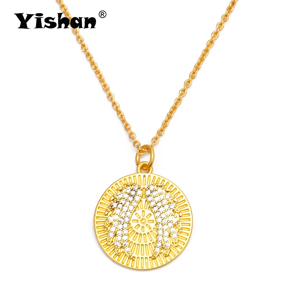 Yishan 1 шт. ювелирные изделия персонализированные крылья угол кулон ожерелье s Hand