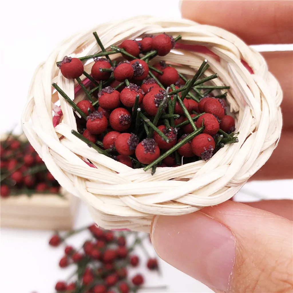 10 шт. имитация кукольный домик Миниатюрная игрушка Фрукты Боярышник кухня