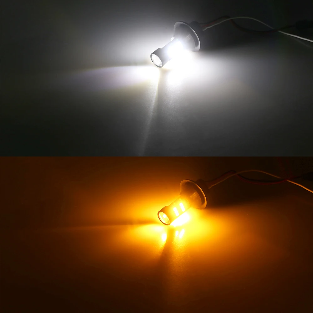 Nlpearl 2x автомобиль светильник сборки Led DRL Включите T20 Canbus дневные ходовые огни Ba15s