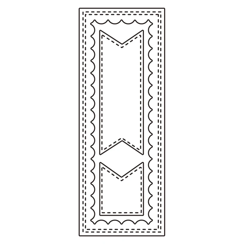 2021 Новый Прямоугольная оправа и баннеры металлический Трафаретный вырубной