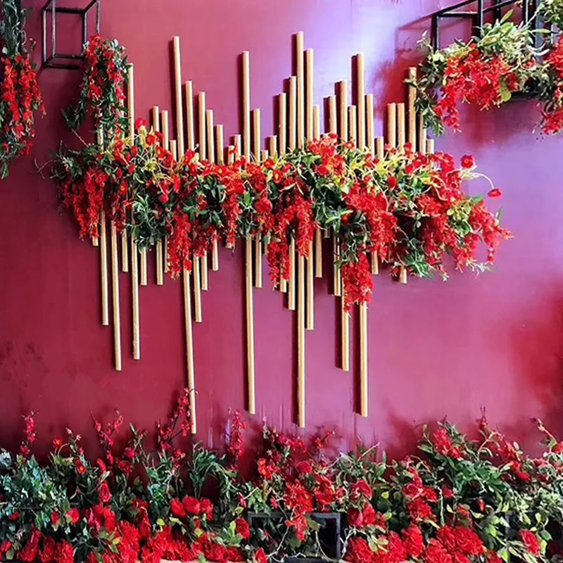 Креативный ПВХ алюминиевый пластиковый тюбик свадебное украшение настенный фон